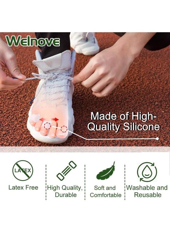 yongsheng Gel Toe Separator, Pinky Toe Spacers, Little Toe Cushions, Small Toe Sleeves for Preventing Rubbing & Reducing Pressure (12 pcs)  - Image 4