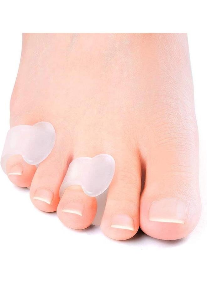 yongsheng Gel Toe Separator, Pinky Toe Spacers, Little Toe Cushions, Small Toe Sleeves for Preventing Rubbing & Reducing Pressure (12 pcs)  - Image 1