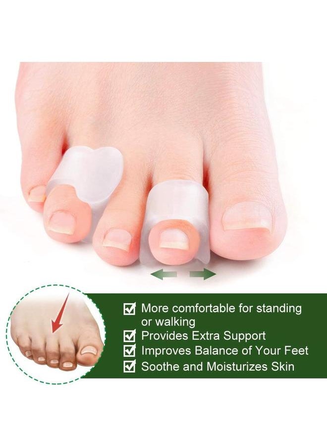 yongsheng Gel Toe Separator, Pinky Toe Spacers, Little Toe Cushions, Small Toe Sleeves for Preventing Rubbing & Reducing Pressure (12 pcs)  - Image 5