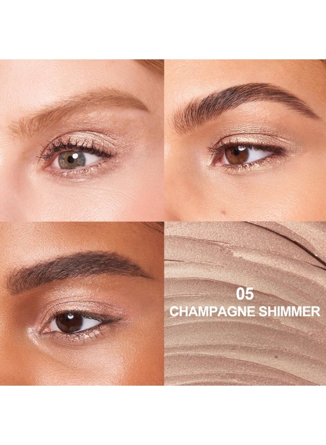 FV FV Cream Shimmer Eyeshadow Stick，Long Lasting & Waterproof, Multi-Use & High Pigment Eyeshadow Makeup Stick, Champagne Shimmer - Image 3