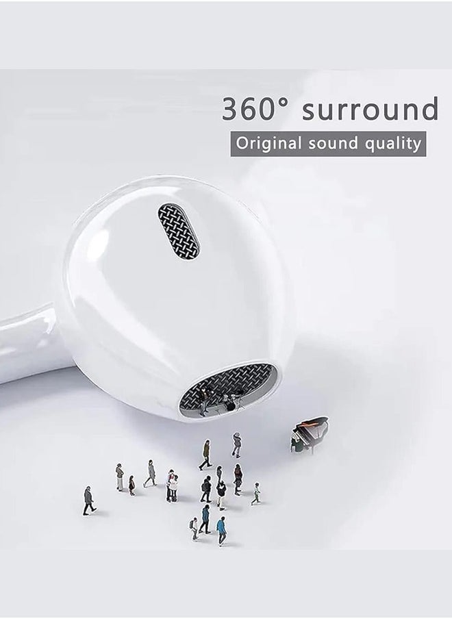 Generic - Wired In-Ear Earphones for Apple iPhone White - Image 1