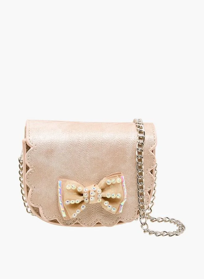 Flora Bella By Shoexpress Flora Bella Scallop Hem Crossbody Bag with Chain Strap Ramadan Collection