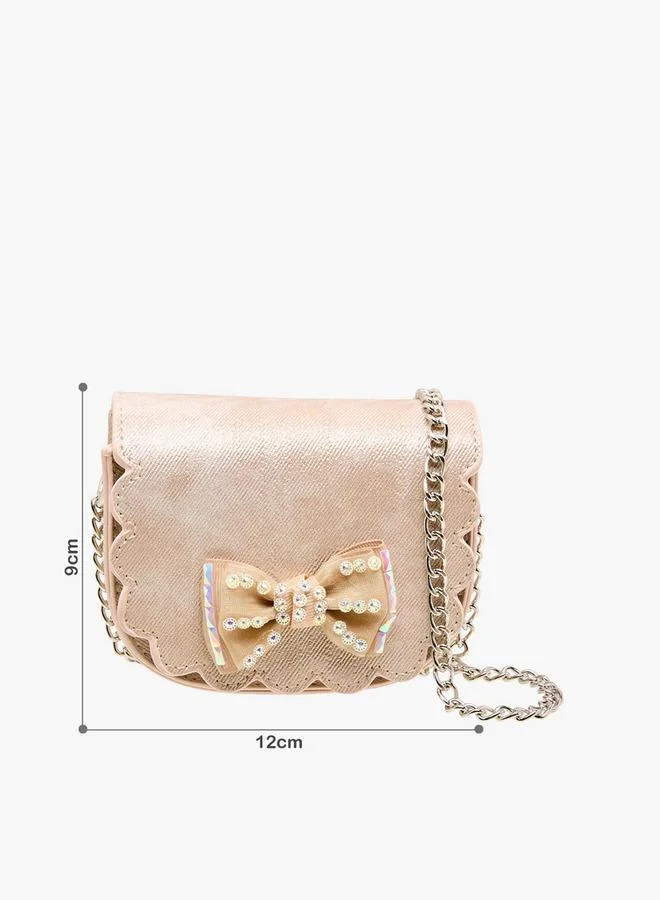 Flora Bella By Shoexpress Flora Bella Scallop Hem Crossbody Bag with Chain Strap Ramadan Collection