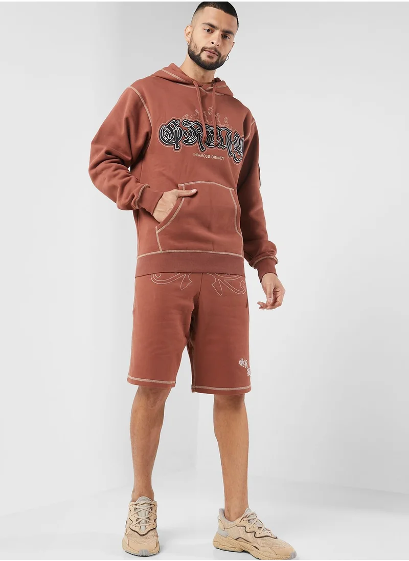 Grimey Fire Route Baggy Sweatshorts