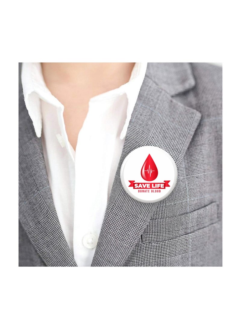 PRINTSHOP4ME World Blood Donate Day Button Badge-Lightweight,Quality Pin Ideal For Events,Gatherings&Daily Wear|Great For Events,Gifts&Everyday Use - Image 3
