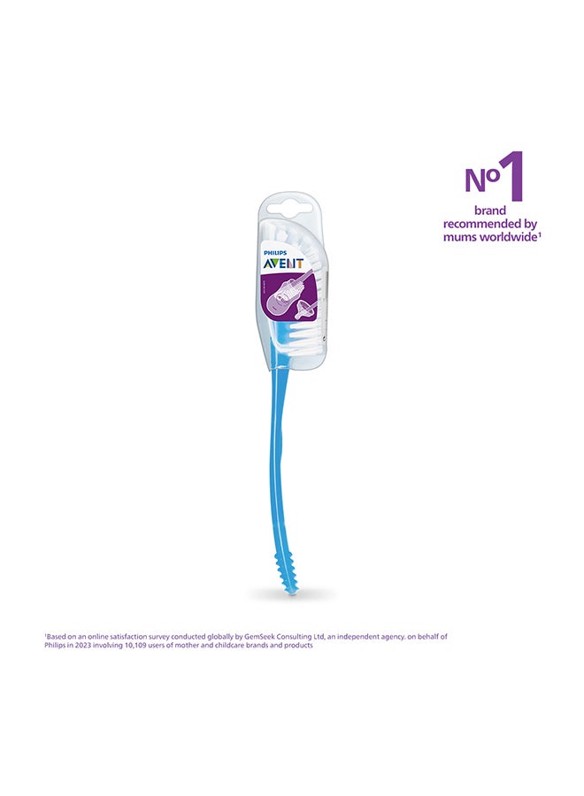 Philips Avent Bottle And Teat Brush Blue | No.1 Brand Recommended By Moms Worldwide - Image 1