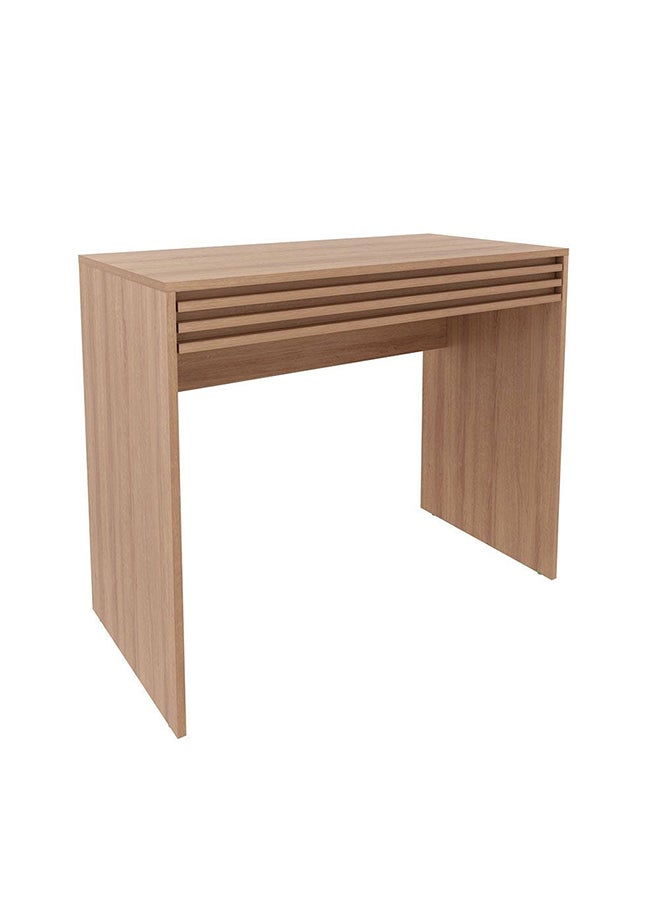 DANUBE HOME Easton Study Desk With 1 Drawer Computer Table Office Desk Workstation Modern Pc Laptop Gaming Table Wooden Study Table For Home Office L 90x45x74.5 Cm Light Brown  - Image 3