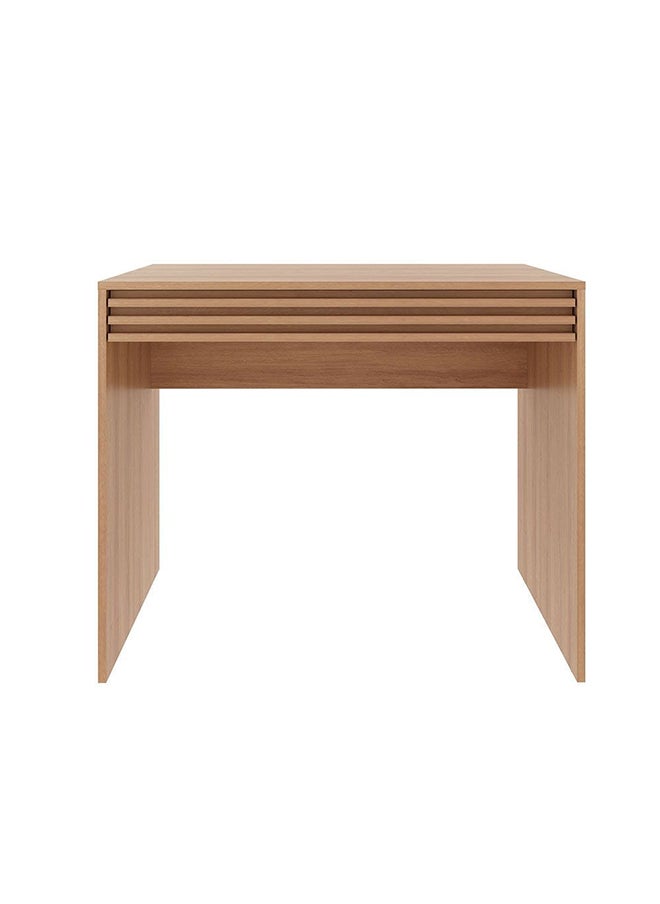 DANUBE HOME Easton Study Desk With 1 Drawer Computer Table Office Desk Workstation Modern Pc Laptop Gaming Table Wooden Study Table For Home Office L 90x45x74.5 Cm Light Brown  - Image 4