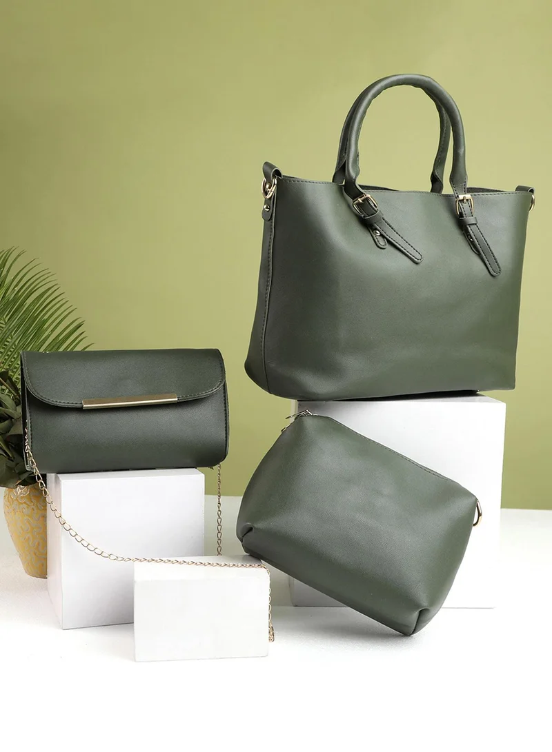 صوص هاوت Women's Daphne Green Handbag Set
