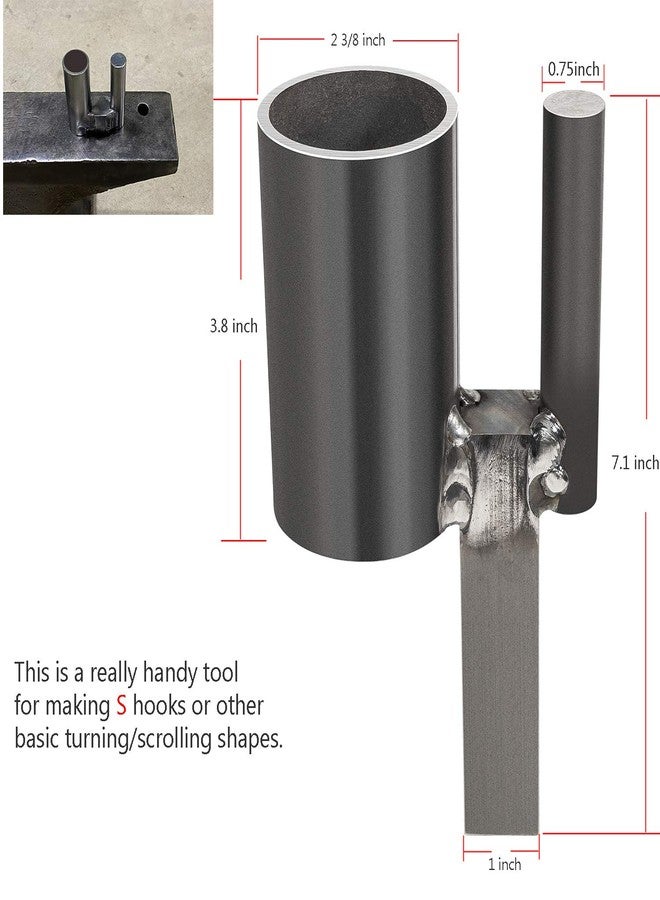 Sunluway 1 inch Blacksmith Hardy Anvil Tool Hardy Turning Bending Forge Scrolling Twisting Jig - Image 3