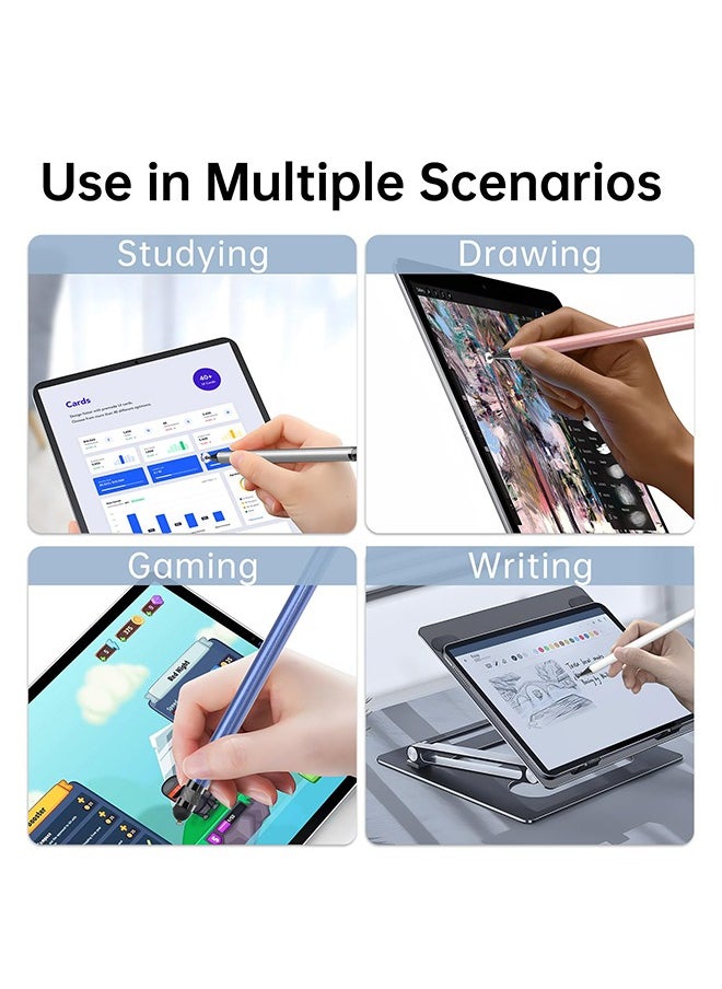 VANGOG - Stylus (5 Pcs), 2-in-1 Stylus Pen for Touch Screen, High Precision and Sensitivity, Suitable for iPhone/ipad/Android Tablets, Compatible with All Touch Screens (Black/White/Blue/Rose Gold/Silver) - Image 1