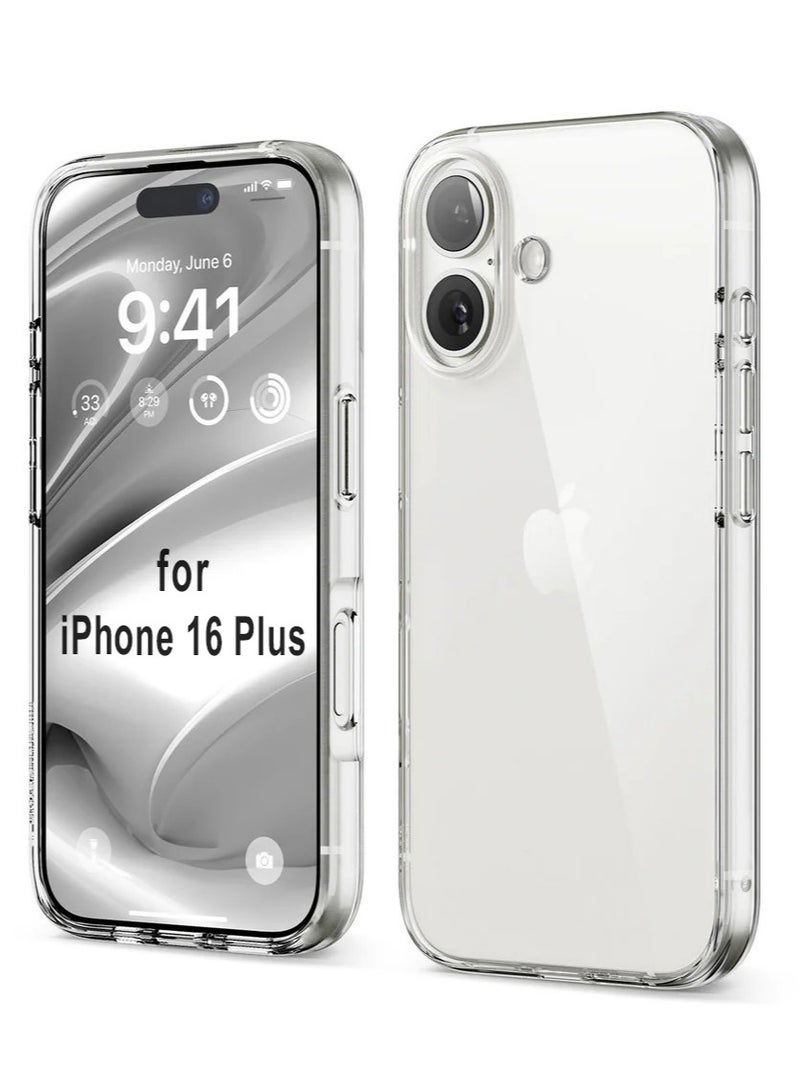 Houmt iPhone 16 Plus Case 6.7 inch Transparent Slim Yellowing-Resistant Soft TPU for iPhone 16 Plus Anti-Scratch Shockproof Protective Case Cover for Apple iPhone 16 Plus - Image 1