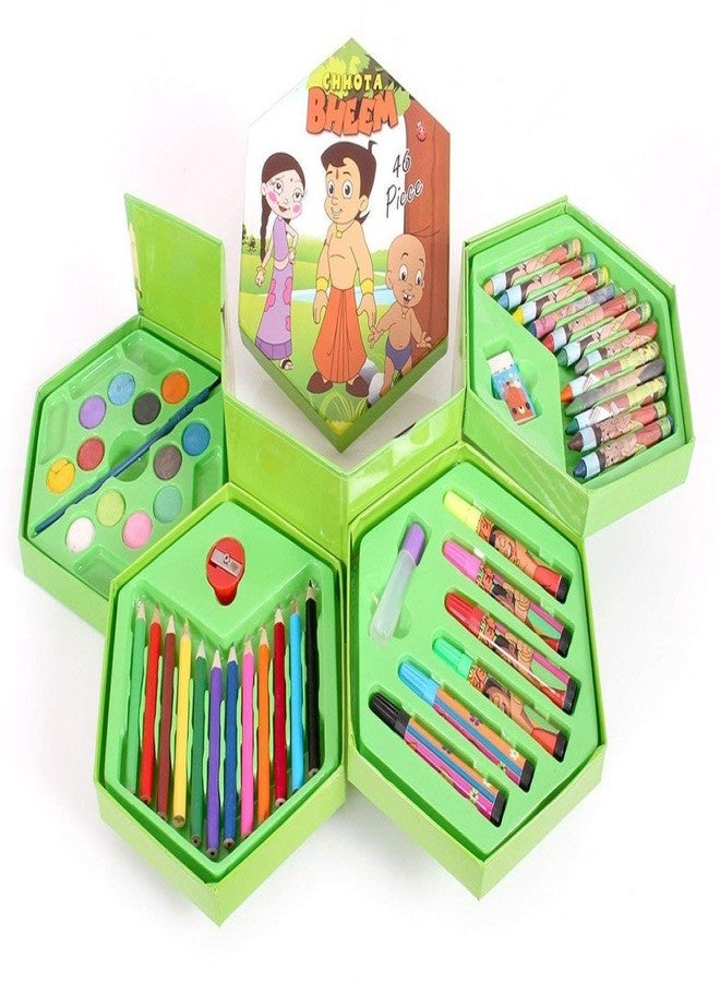 CALIST Art Set,Colors Box Color Pencil,Crayons, Water Color, Sketch Pens Set of 46 Pieces for Boys and Kids Best Birthday Gift & Return Gift (Colour Box for Kids) Color and Design May Vary - Image 3