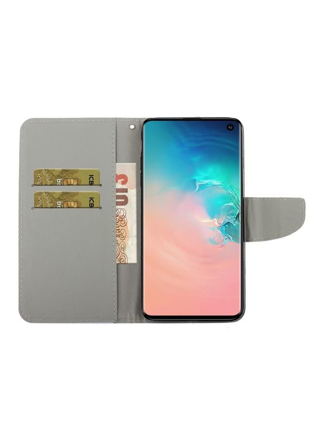 Zaboon Case For Galaxy S10e 3D Colored Drawing Horizontal Flip PU Leather Case with Holder & Card Slots & Wallet - Image 4