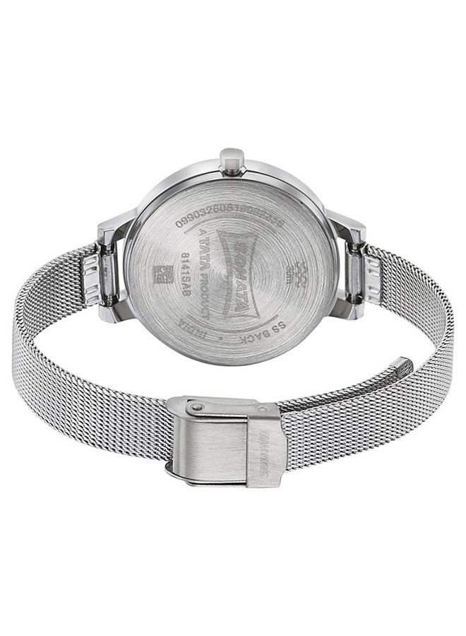 Sonata Round Shape Stainless Steel Analog Wrist Watch 8141SM09 - 32 mm - Silver - Image 2