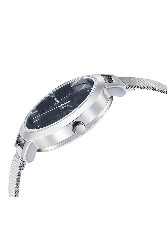 Sonata Round Shape Stainless Steel Analog Wrist Watch 8141SM09 - 32 mm - Silver - Image 3