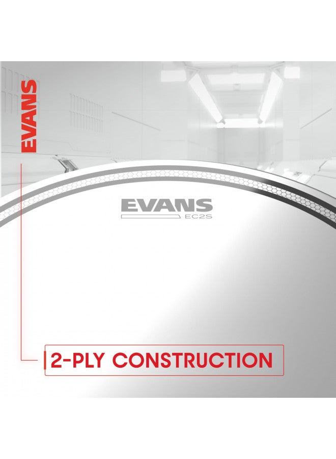 EVANS Evans Drum Heads - EC2S Clear Tom Drumhead, 12 Inch  - Image 4