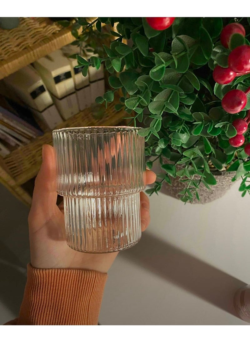 Knittingtr - 300 ml Heat Resistant Origami Style Cup | Coffee and Presentation Glass | Borosilicate Glass 300 ml - Image 1