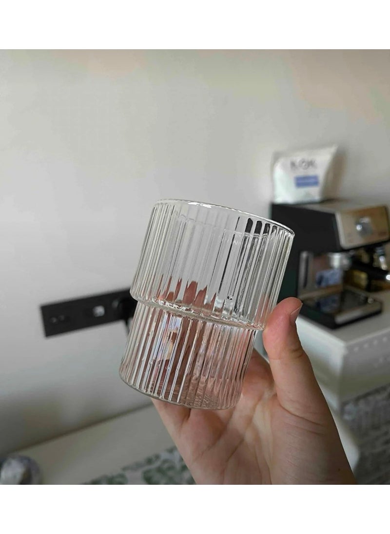 Knittingtr - 300 ml Heat Resistant Origami Style Cup | Coffee and Presentation Glass | Borosilicate Glass 300 ml - Image 1