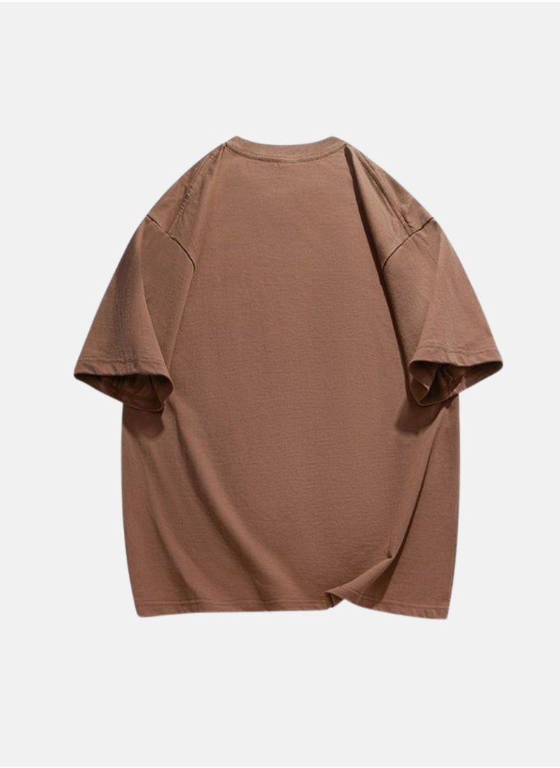 Thirty-One CRFFZ Printed Brown Unisex Oversized T-shirt  - Image 2
