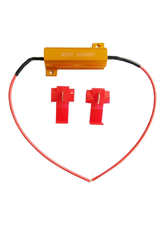 NIBEMINENT 4Pcs 50W 6ohm Load Resistors Fix LED Bulb Fast Hyper Flash Turn Signal Blink Error Code - Image 2