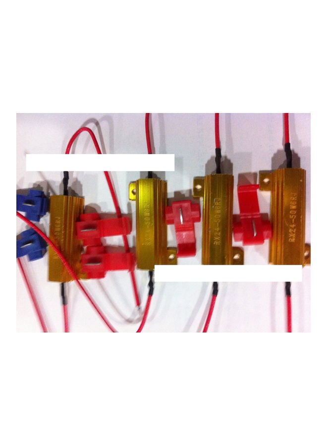 NIBEMINENT 4Pcs 50W 6ohm Load Resistors Fix LED Bulb Fast Hyper Flash Turn Signal Blink Error Code - Image 5