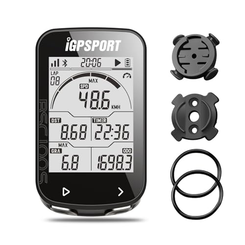 iGPSPORT BSC100S GPS Bike Computer Wireless, 2.6 inch LCD Display 40H Rechargeable Waterproof Cycling Computer (BSC100S) - Image 1