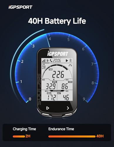 iGPSPORT BSC100S GPS Bike Computer Wireless, 2.6 inch LCD Display 40H Rechargeable Waterproof Cycling Computer (BSC100S) - Image 5
