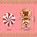 Tagberoy 11PCS Large Gingerbread and Candy Balloons Set Red Foil Balloons for Christmas Party Decorations - Image 4