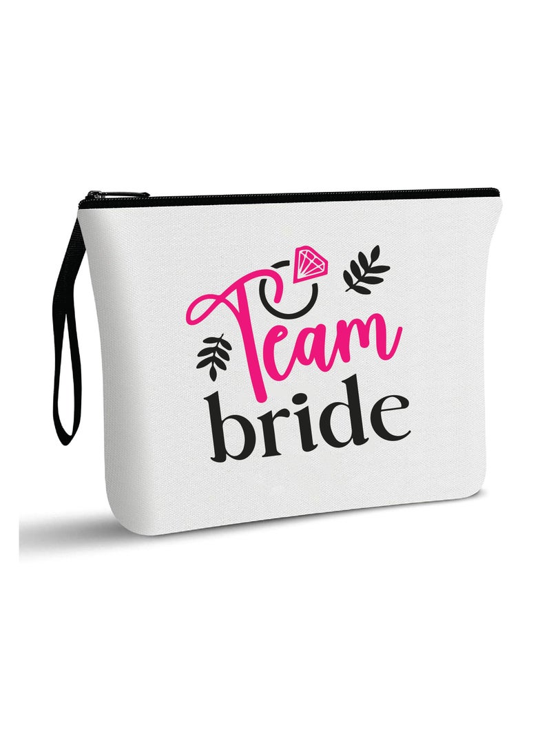 برينت شوب فور مي حقائب مستحضرات التجميل الخاصة بفريق العروس ليوم زفافك-هدايا وصيفات العروس-حقائب مكياج لحفلات الزفاف والعروس - Image 1