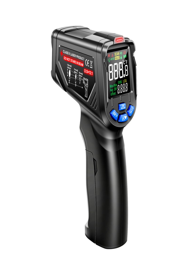 ANENG ANENG TH06 Infrared Thermometer-20℃~750℃ / -4℉~1382℉ VA Reverse Screen Thermometer 0.1~1.00 Adjustable Industrial Detector Sensor Instrument Tool - Image 1
