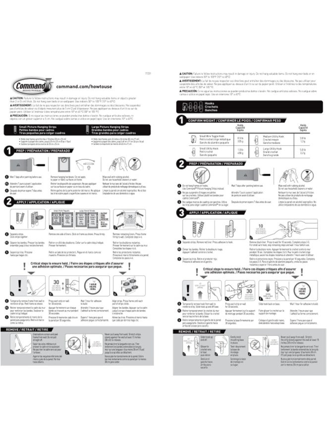 Command - Command Variety Pack, Including 10 Pairs of Picture Hanging Strips, 6 Wire Hooks and 8 Utility Hooks for Hanging Christmas Decorations, Damage Free Hanging Up to 19 Items with Command Strips, 1 Kit - Image 1