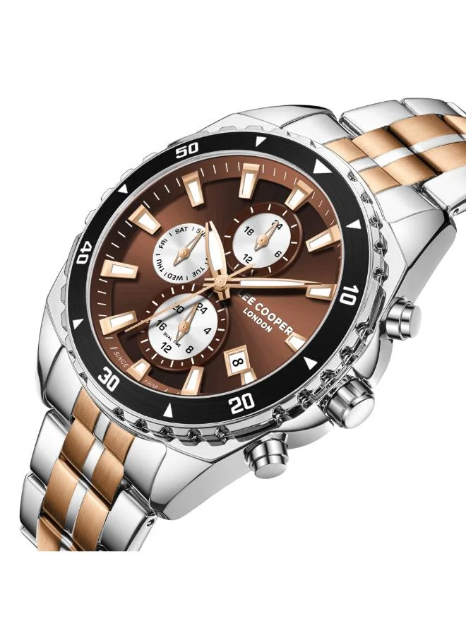 Lee Cooper Men's Metal Multi Function Watch LC08217.540 - 44 mm