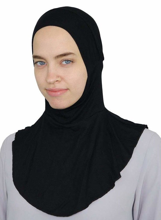 Modefa Ninja Hijab Bonnet Underscarf Cap Undercap for Hijabs (Black) - Image 1