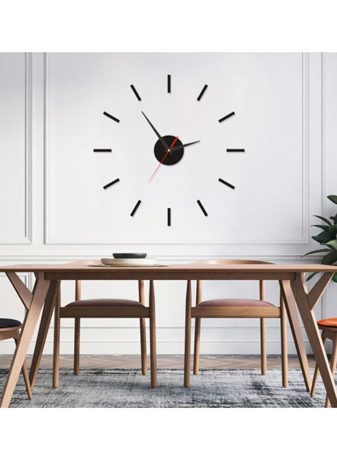 NIBEMINENT DIY Minimal Nordic Series Decorative Wall Clock Black 15x10x4cm  - Image 2