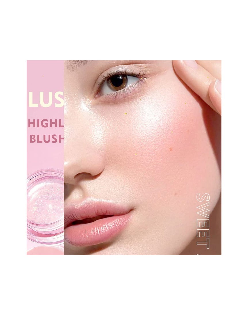 Zikra Moisturizing Color Changing Blush, Waterproof Blush Gel, Cheeks & Lips Gloss Glossy Shiny Finish Blush, Korean Formula with Vegan and Cruelty-Free Ingredients - Image 3