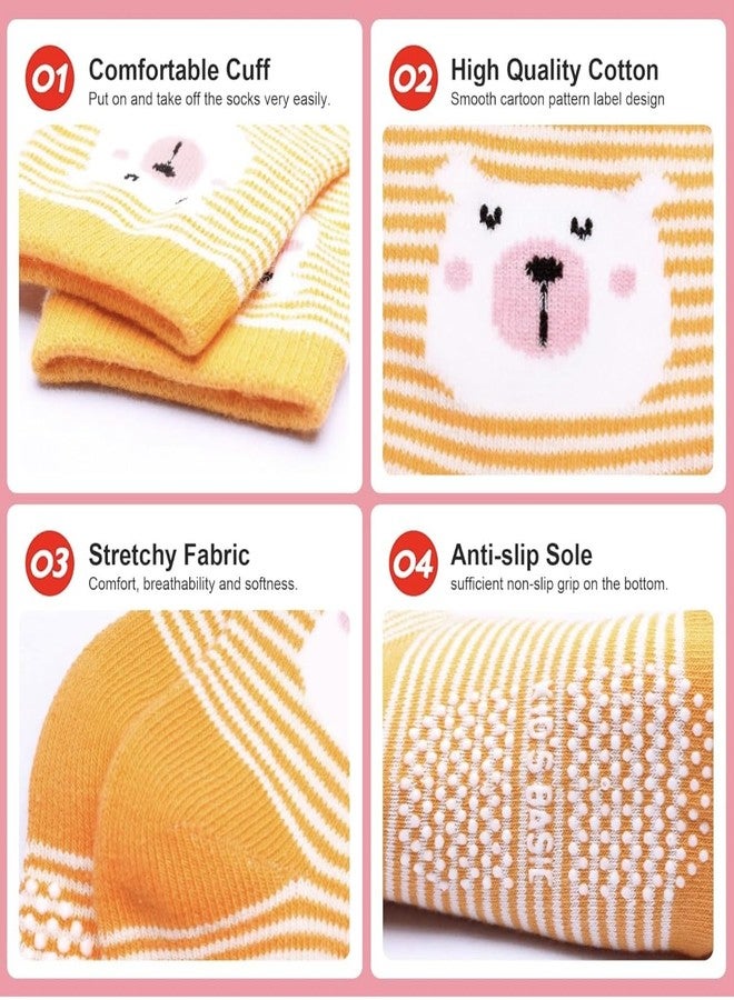 Freshfoot Organic Cotton Anti Slip Socks For New Born Baby (IN, Age, 12 Months, 18 Months, 4, Girls) - Image 4