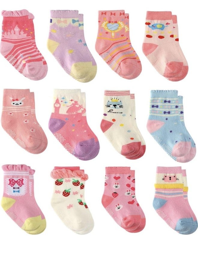 Freshfoot Organic Cotton Anti Slip Socks For New Born Baby (IN, Age, 12 Months, 18 Months, 4, Girls) - Image 1