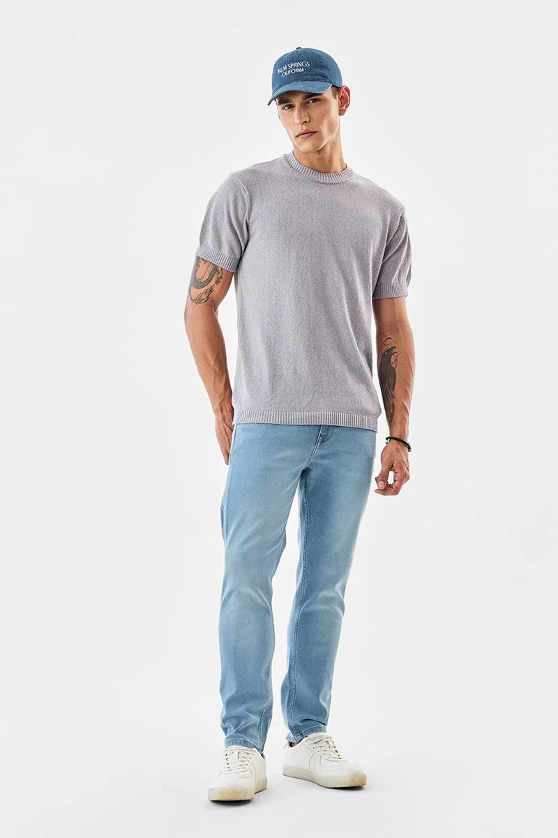 SNITCH تيشيرت كور لاب محبوك مسطح