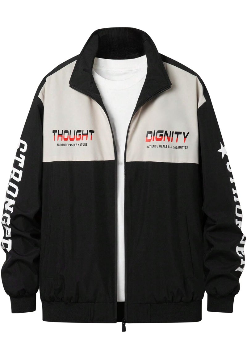 Tribe Men Solid Full Sleeve Black Color Regular Fit Casual Jacket - Image 1