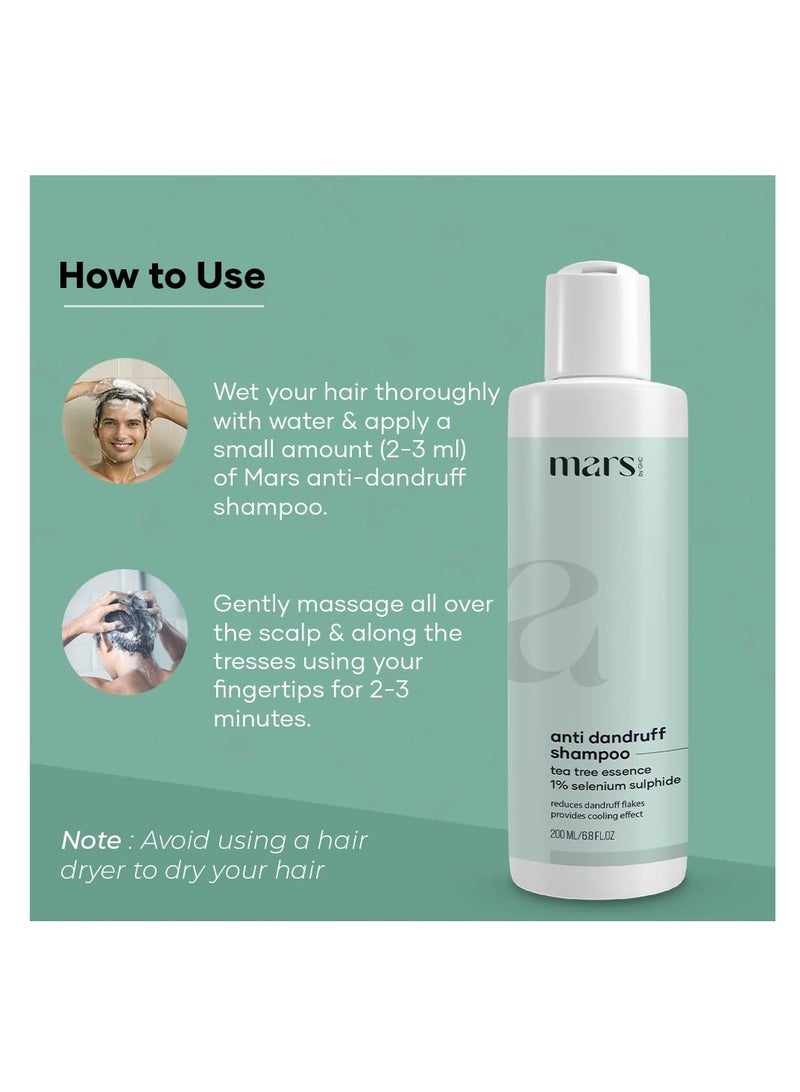 مارس شامبو مارس من جي اتش سي المضاد للقشرة مع خلاصة الصبار والمنثول لحكة فروة الرأس والتحكم في القشرة 200 مل، عبوة من 1 - Image 4