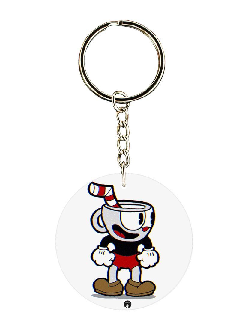 RKN Cuphead Game Printed Keychain