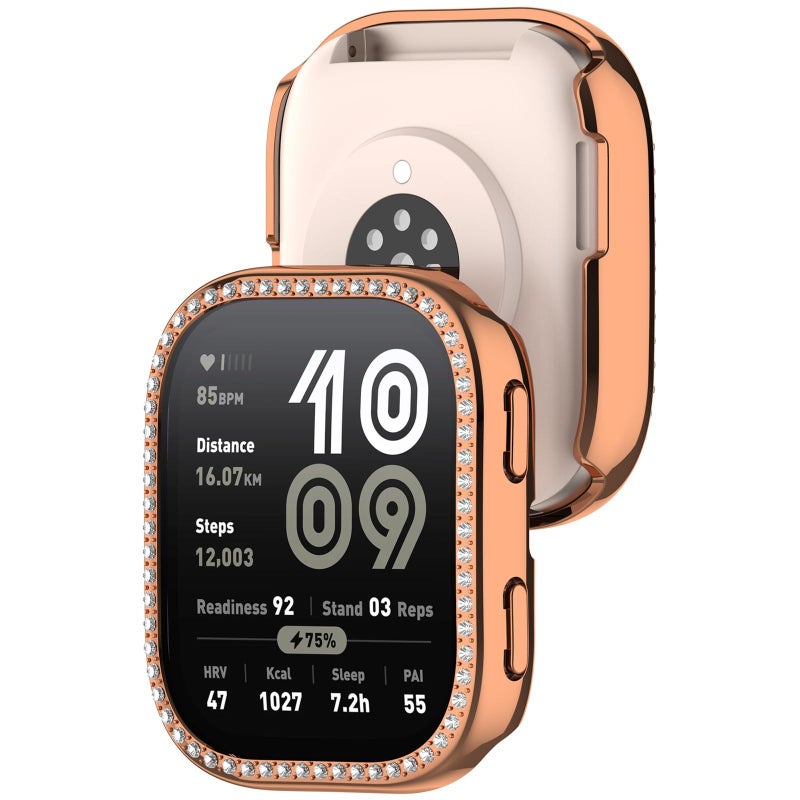Breathable Clear Smartwatch Case For Watch Bip6 Stylish Geometric Cutout Protective Shell Fashionable Skeletons Design Easy To Use - Image 5