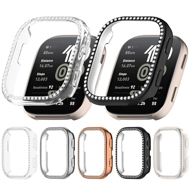 Breathable Clear Smartwatch Case For Watch Bip6 Stylish Geometric Cutout Protective Shell Fashionable Skeletons Design Easy To Use - Image 3