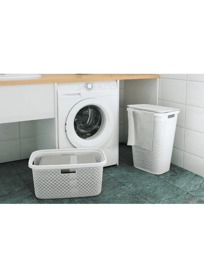 CURVER TERRAZZO LNDR HAMPER WHITE - Image 2