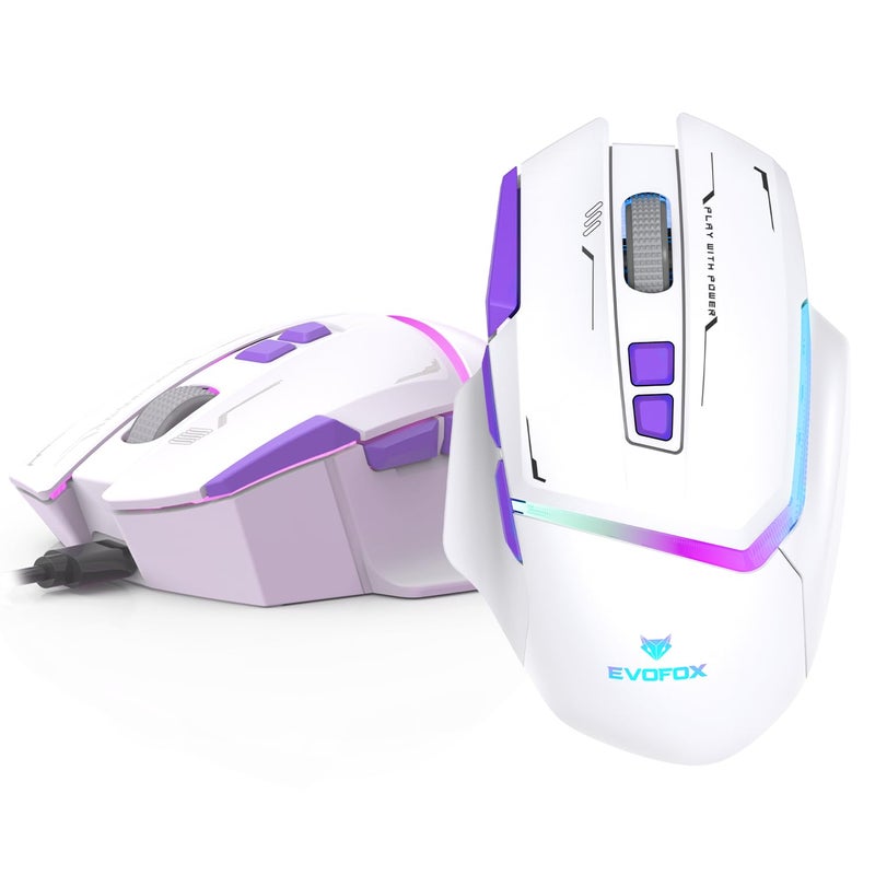 EvoFox Performance Series Banshee Rechargeable Wireless Gaming Mouse (2.4G+BT+Wired), Hyper Connect-Pixart3325 Sensor, Upto 1000Hz Polling Rate & 10000DPI,8 Programmable Buttons,Comprehensive Software - Image 1