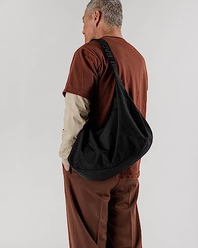 BAGGU Large Nylon Crescent Bag - Black 37.5" - Image 3