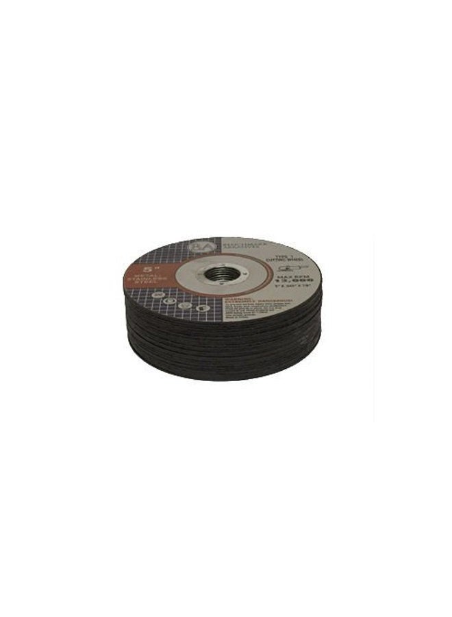 Benchmark Abrasives 5"x.045"x7/8" Pro Metal & Stainless Steel Cutting Cutoff Wheel - 25 Pack - Image 2