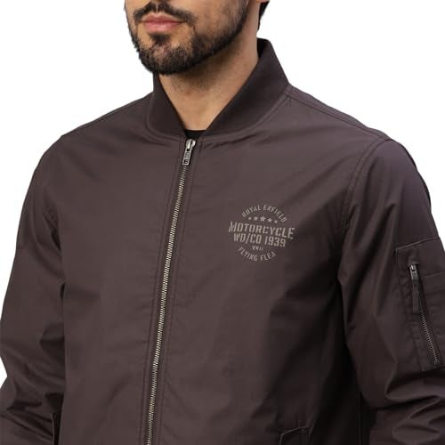 Royal Enfield جاكيت بومبر رويال إنفيلد WD/CO بورغوندي (S) 38 CM - Image 3