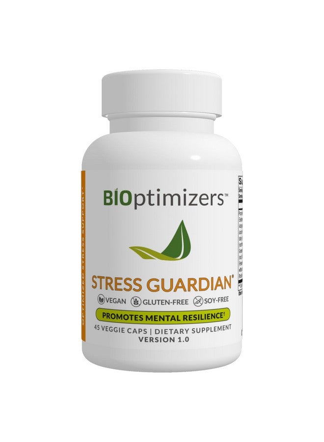 BiOptimizers Stress Guardian - Stress Relief Capsule - Rest Support Management - 45 Capsules - Image 1